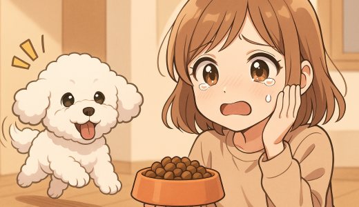 “ごはんの匂いで飛んできた”こむぎの変化に泣きそうになった話